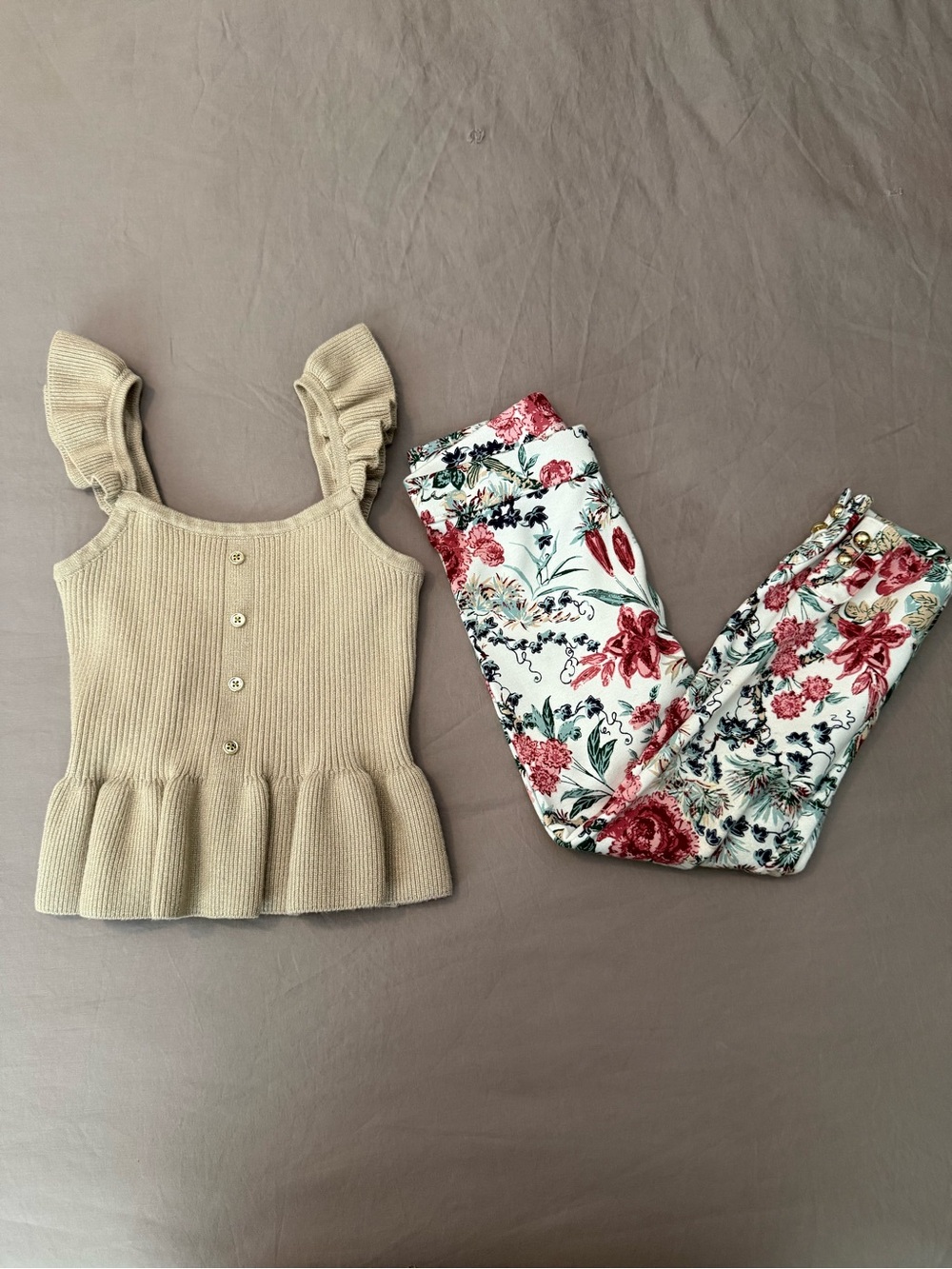 Janie and Jack Floral Top and Pants Set